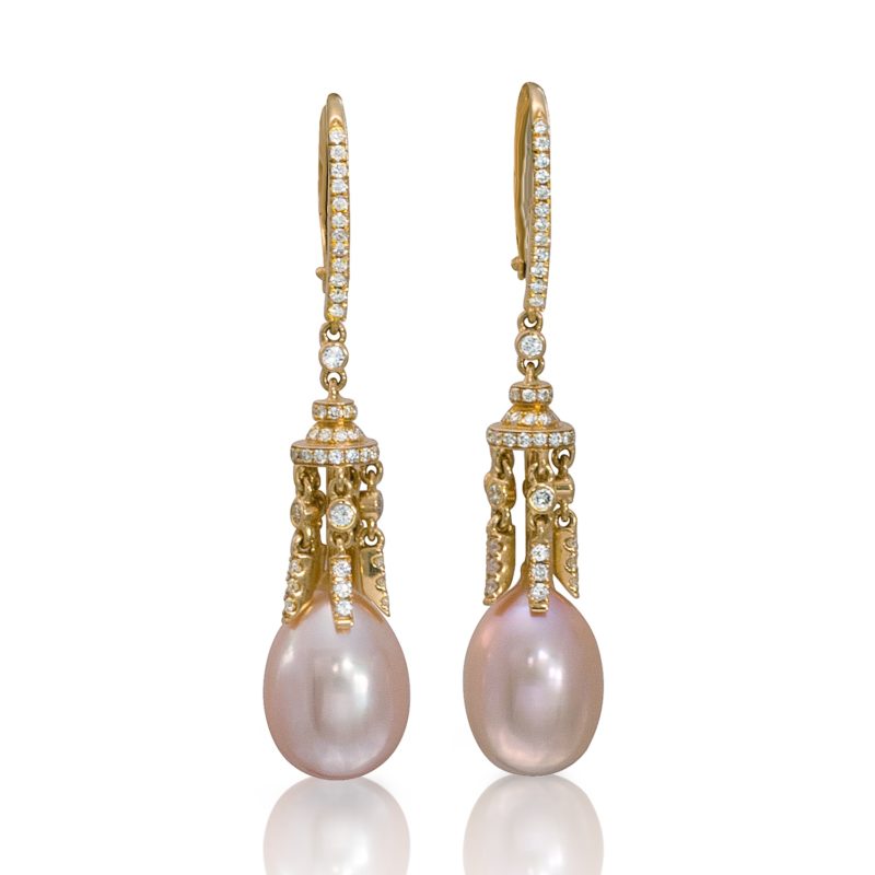 <sup>de</sup>Boulle Collection In the Pink Pearl Earrings