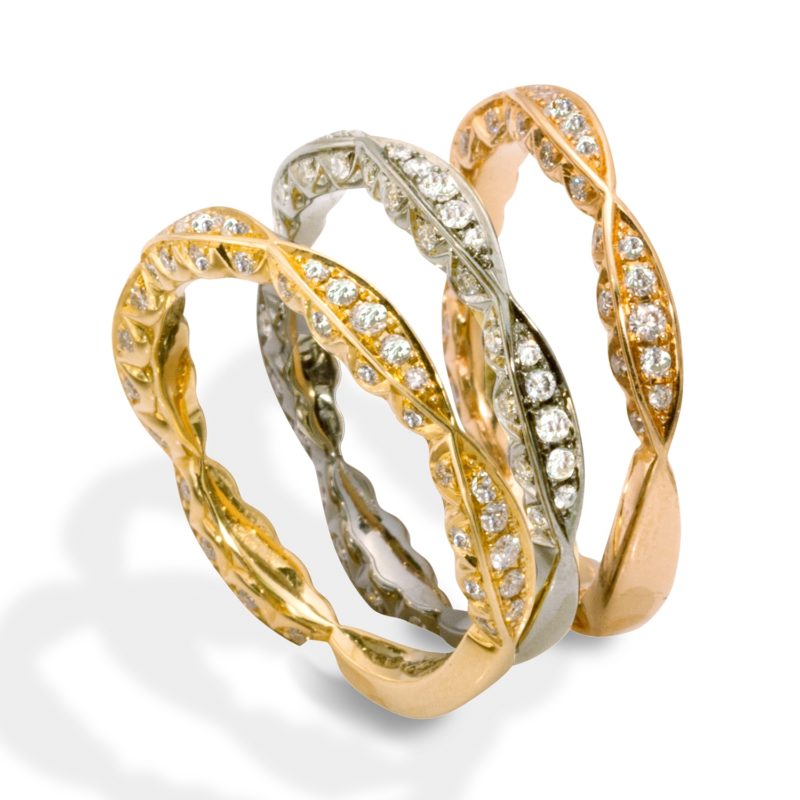 <sup>de</sup>Boulle Collection Diamond Stackable Rings