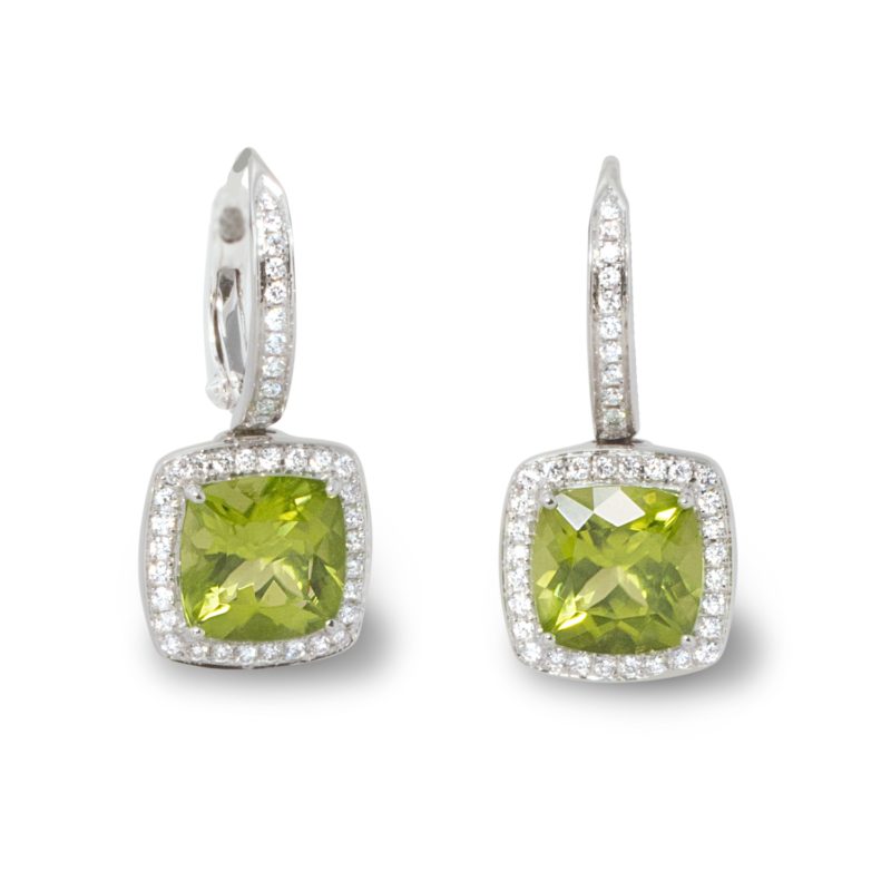 <sup>de</sup>Boulle Collection Huggie Drop Earrings with Peridot