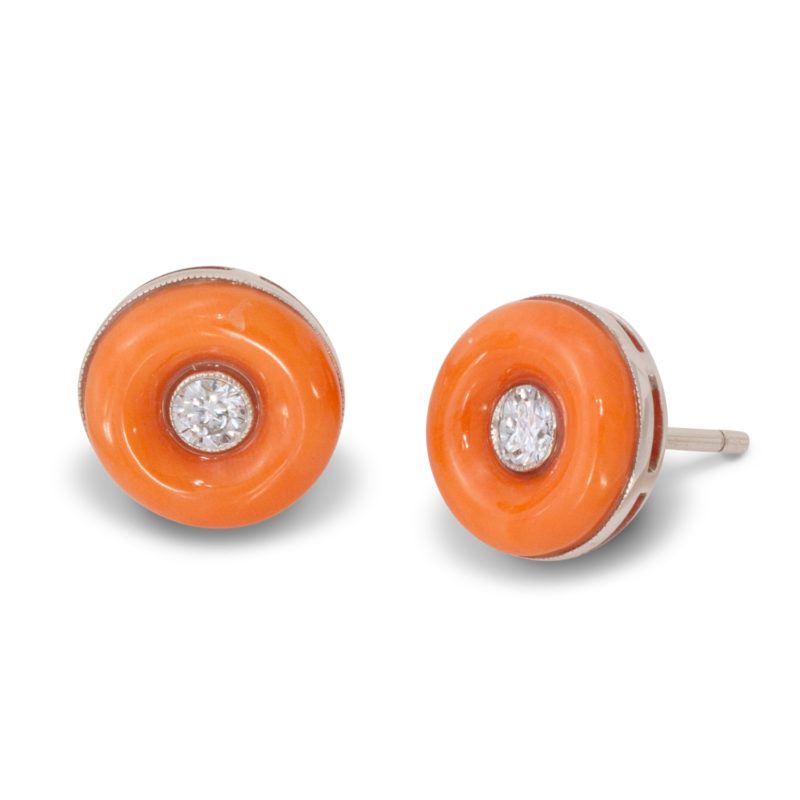 <sup>de</sup>Boulle Collection Spheroid Coral Earrings