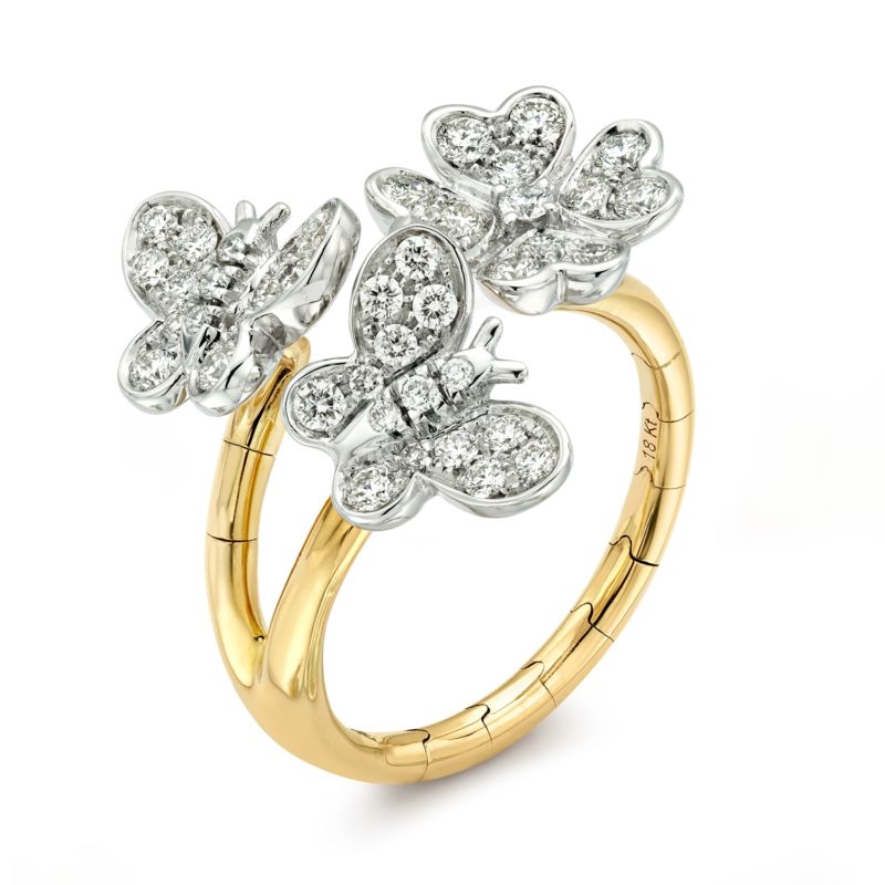 <sup>de</sup>Boulle Collection Blossom and Butterfly Ring