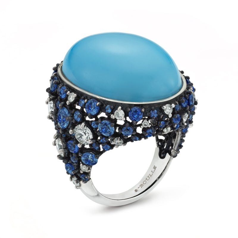 <sup>de</sup>Boulle Collection Turquoise Burst Ring