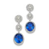 de Boulle Collection Sapphire and Diamond Dangle Earrings