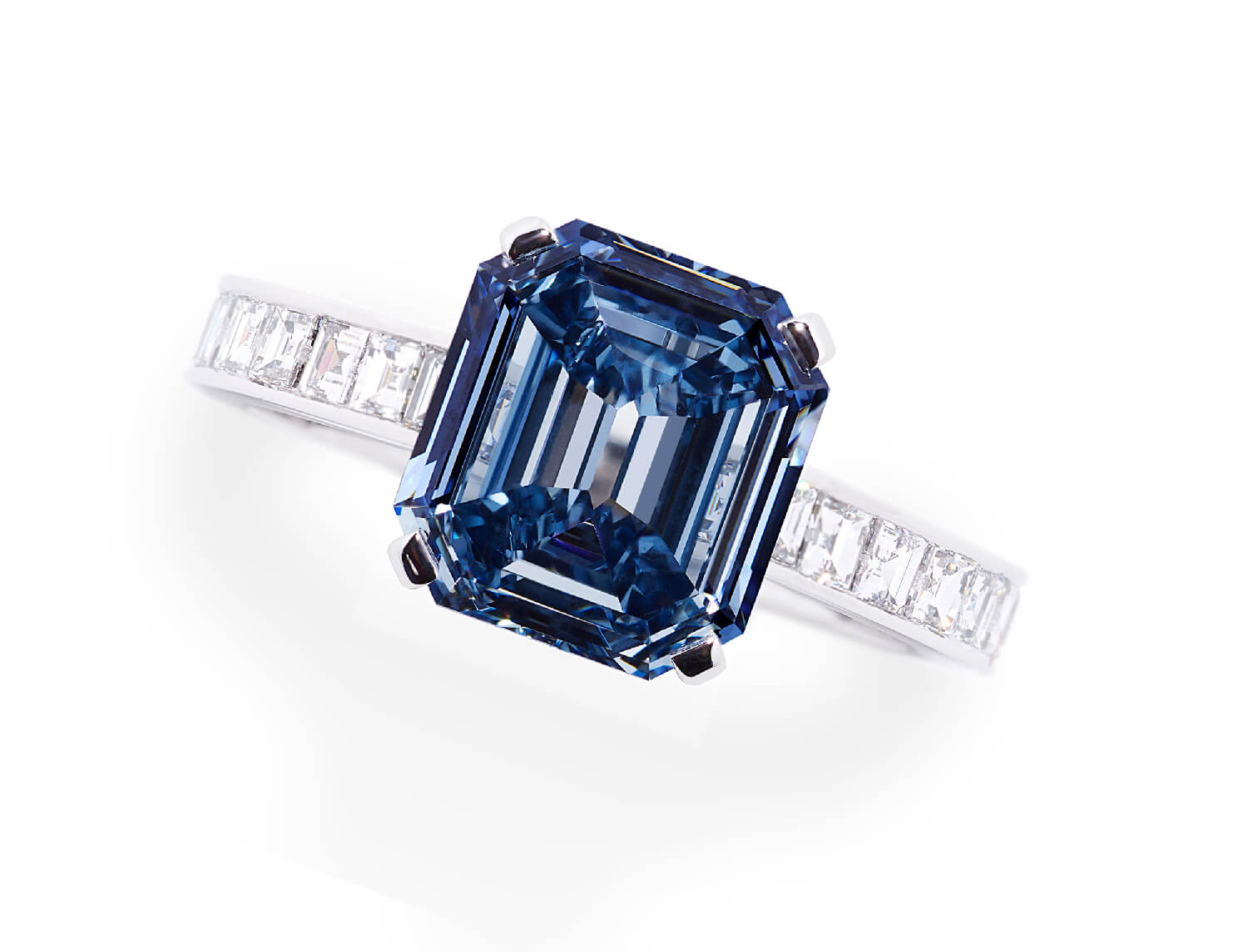 rare blue diamond ring